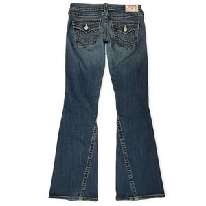 TRUE RELIGION Women’s Bell Bottom Blue Jeans. Size 28